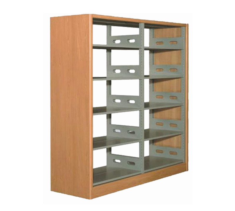 木護(hù)板雙列雙面書架